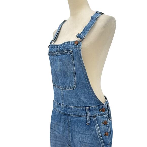 Madewell Adirondack Short Overalls in Dawkins Wash Denim 100% Cotton - Picture 8 of 14